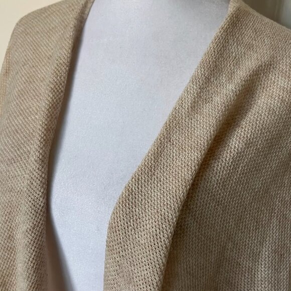 Ann Taylor LOFT Open Front Draped Lightweight Knit Sweater Cardigan Size M/L - Picture 12 of 14